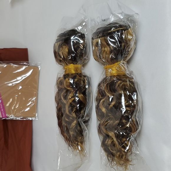 Highlight Bundles P4/27 Curly Wave Brazilian Remy Hair 3 Bundles 8 8 8 Inch Hair - Picture 15 of 16